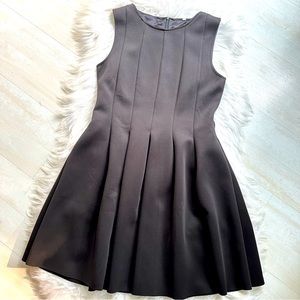 NWOT Fit and Flare Pleated Skirt Little Black Dress, L